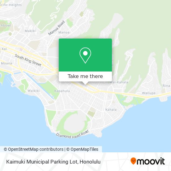 Mapa de Kaimuki Municipal Parking Lot