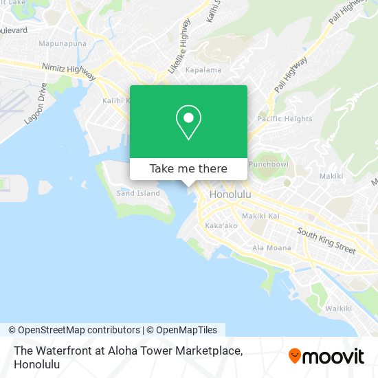 Mapa de The Waterfront at Aloha Tower Marketplace