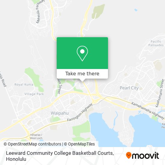 Leeward Community College Basketball Courts map
