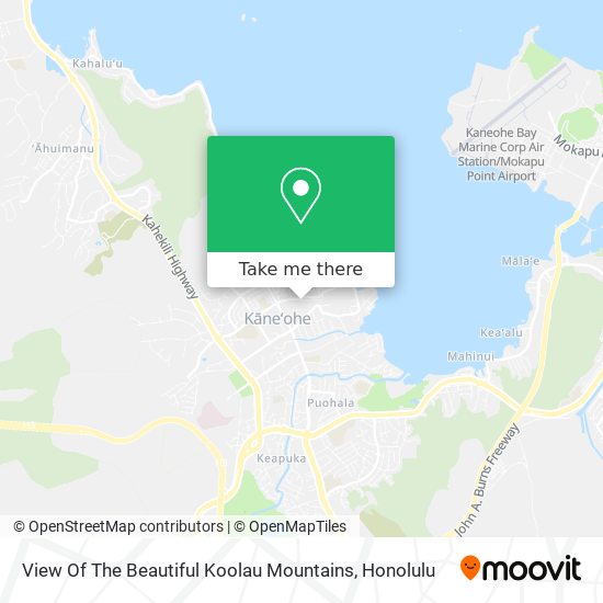 Mapa de View Of The Beautiful Koolau Mountains