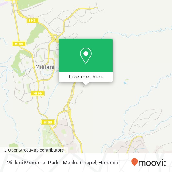 Mapa de Mililani Memorial Park - Mauka Chapel