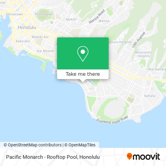 Mapa de Pacific Monarch - Rooftop Pool