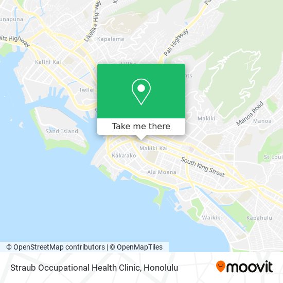 Straub Occupational Health Clinic map