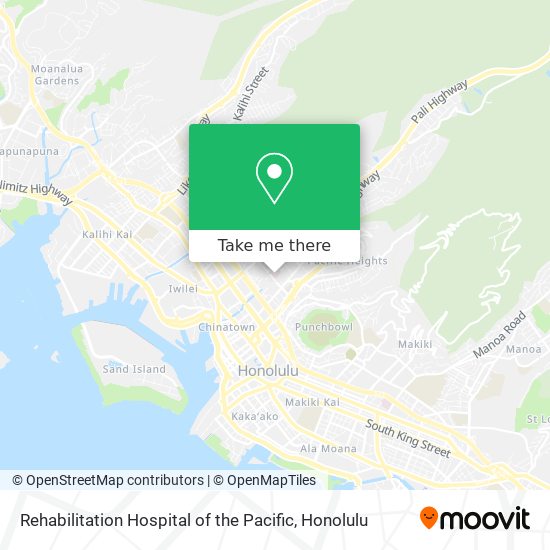 Mapa de Rehabilitation Hospital of the Pacific