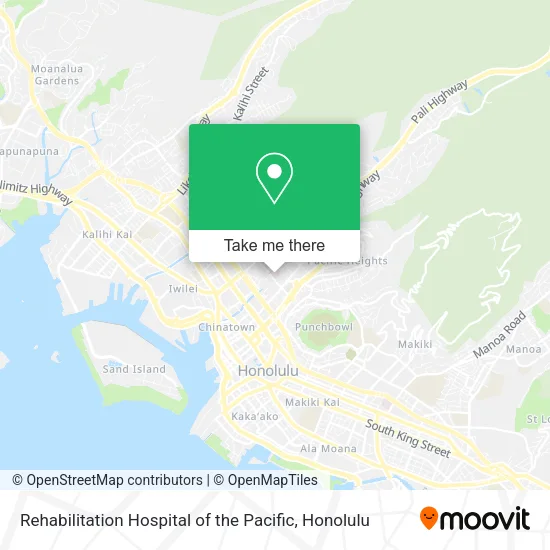 Rehabilitation Hospital of the Pacific map