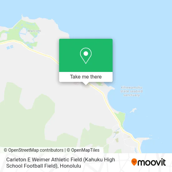 Carleton E Weimer Athletic Field (Kahuku High School Football Field) map