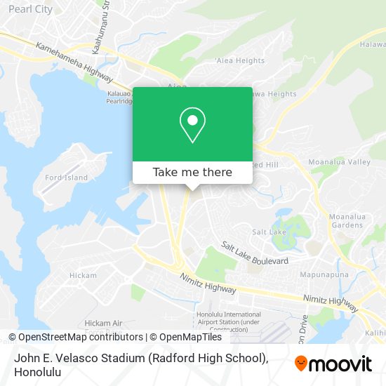 John E. Velasco Stadium (Radford High School) map