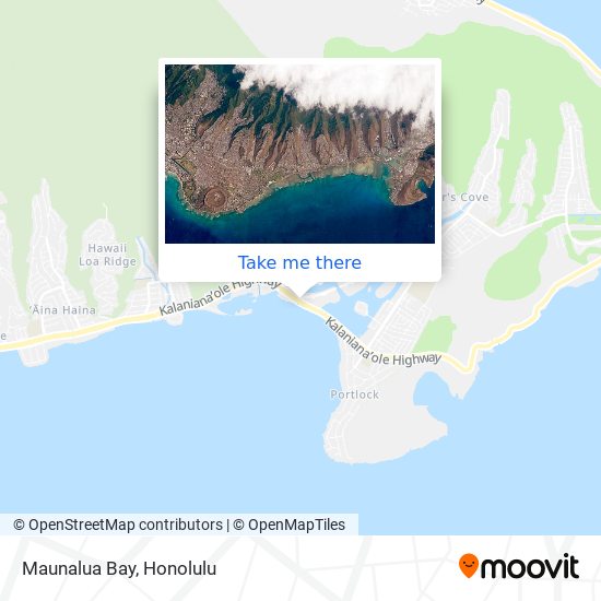 Mapa de Maunalua Bay