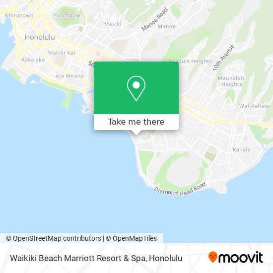 Waikiki Beach Marriott Resort & Spa map