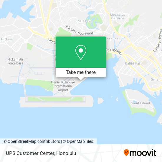 UPS Customer Center map