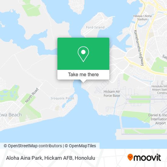 Aloha Aina Park, Hickam AFB map