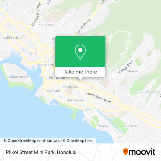 Piikoi Street Mini Park map