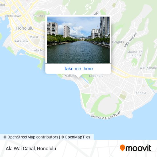 Mapa de Ala Wai Canal