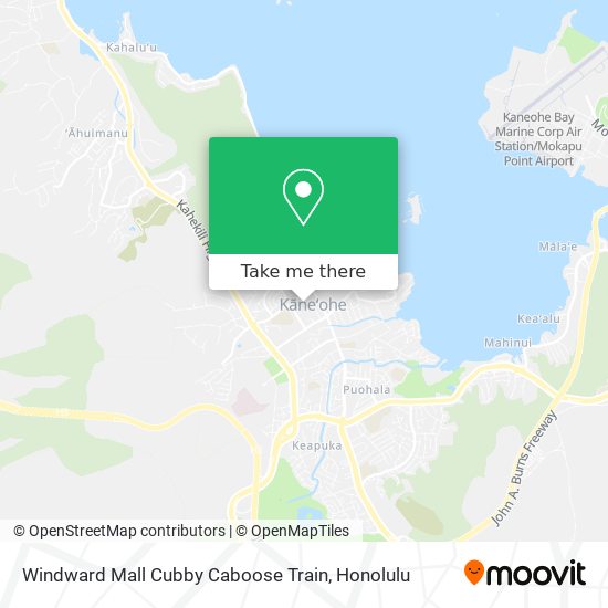 Windward Mall Cubby Caboose Train map