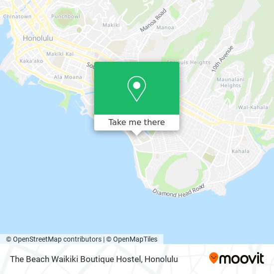 How to get to The Beach Waikiki Boutique Hostel in Urban Honolulu