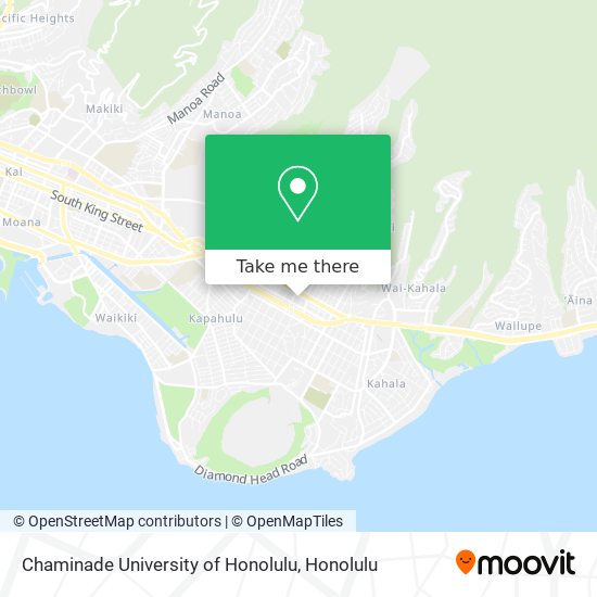 Chaminade University of Honolulu map