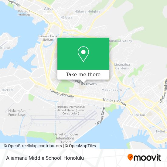 Mapa de Aliamanu Middle School