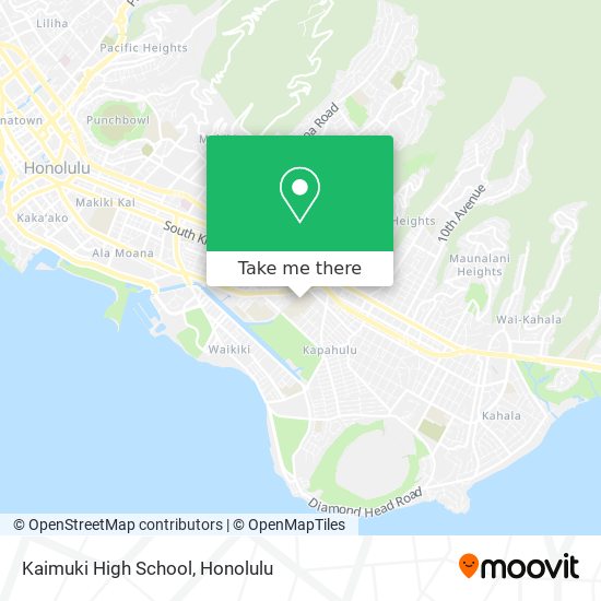 Mapa de Kaimuki High School