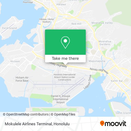 Mapa de Mokulele Airlines Terminal