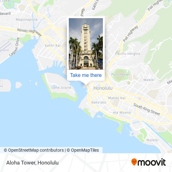 Mapa de Aloha Tower