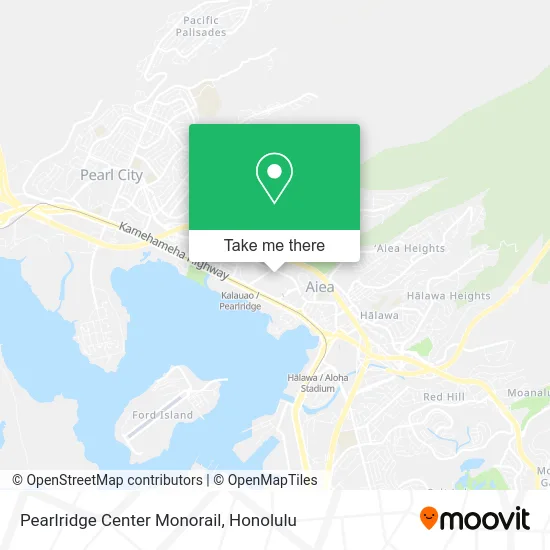 Pearlridge Center Monorail map