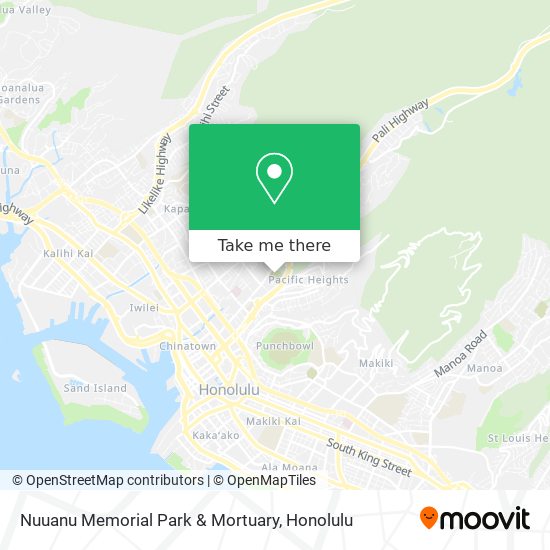 Mapa de Nuuanu Memorial Park & Mortuary