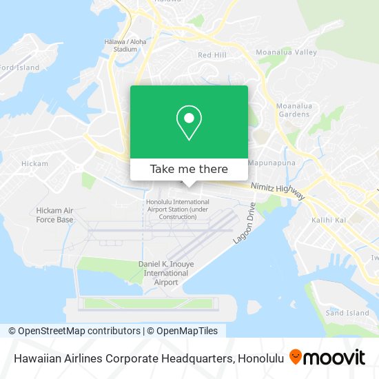 Hawaiian Airlines Corporate Headquarters map