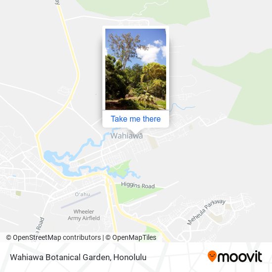 Wahiawa Botanical Garden map