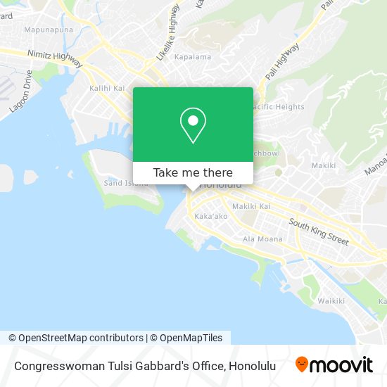 Congresswoman Tulsi Gabbard's Office map