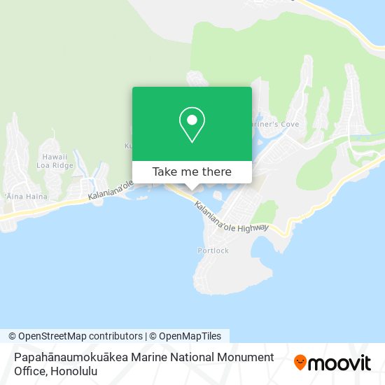Papahānaumokuākea Marine National Monument Office map