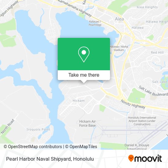 Pearl Harbor Naval Shipyard map