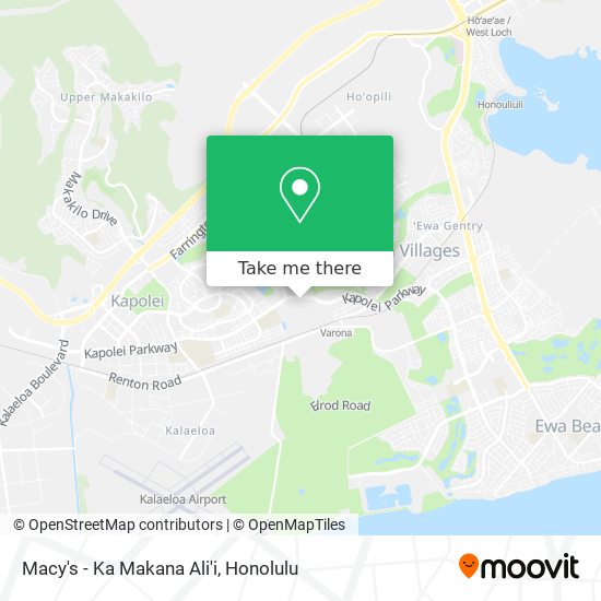 Macy's - Ka Makana Ali'i map
