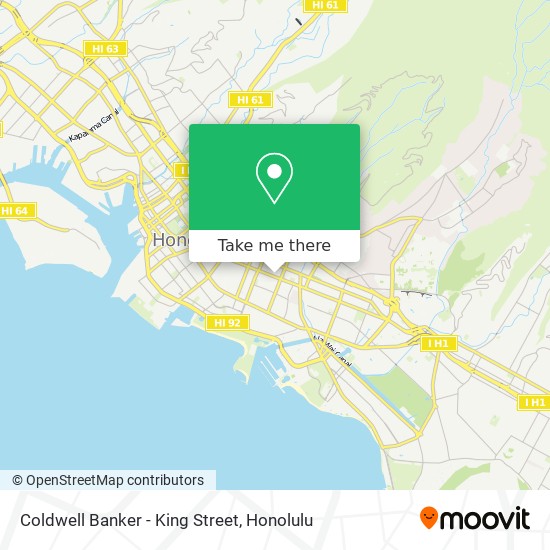 Coldwell Banker - King Street map