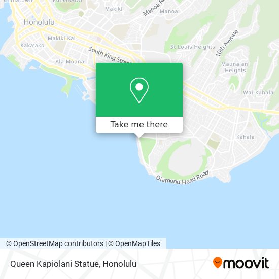 Mapa de Queen Kapiolani Statue