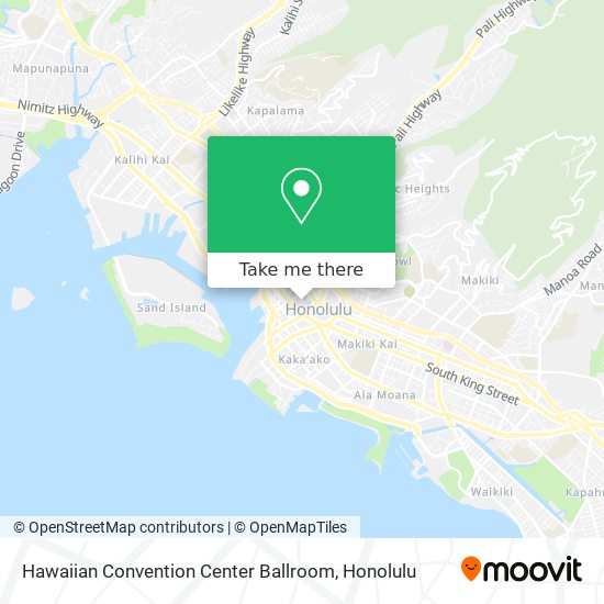 Mapa de Hawaiian Convention Center Ballroom
