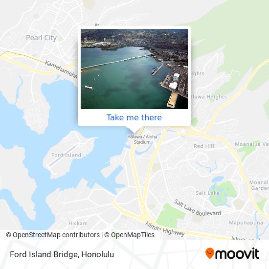 Ford Island Bridge map