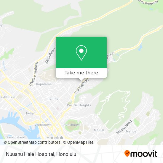 Nuuanu Hale Hospital map