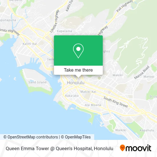 Queen Emma Tower @ Queen's Hospital map