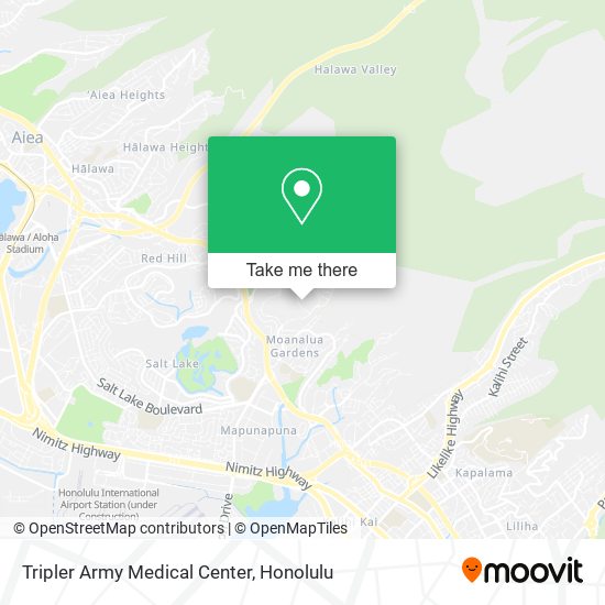 Tripler Army Medical Center map