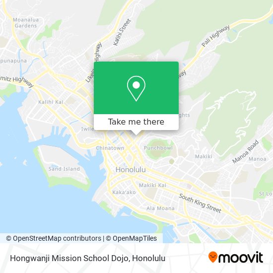 Hongwanji Mission School Dojo map