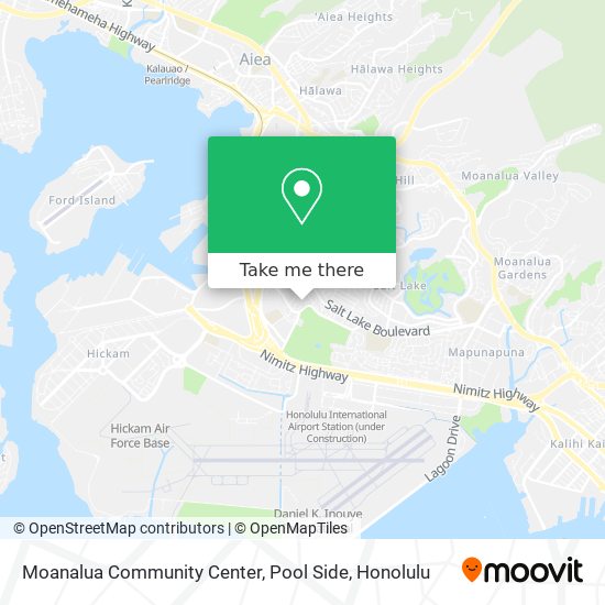 Mapa de Moanalua Community Center, Pool Side