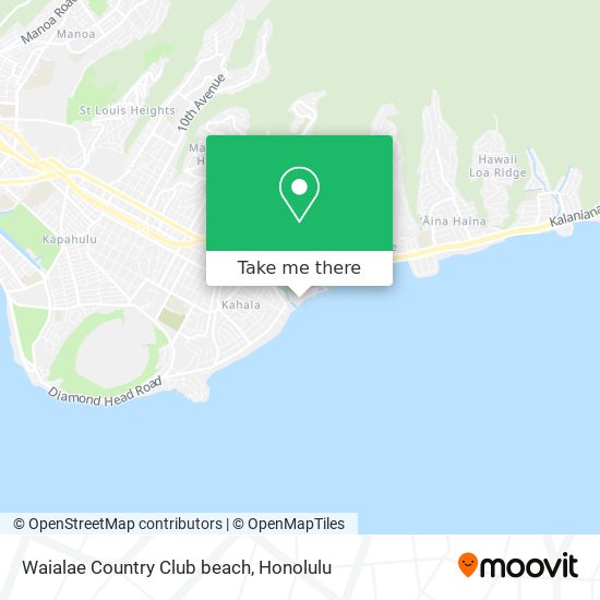 Mapa de Waialae Country Club beach