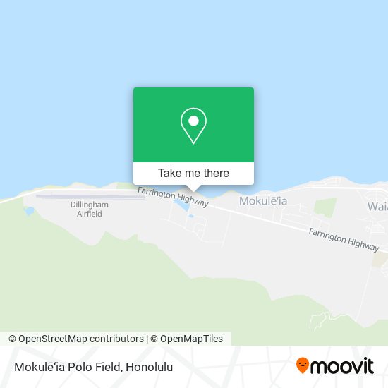 Mapa de Mokulē‘ia Polo Field