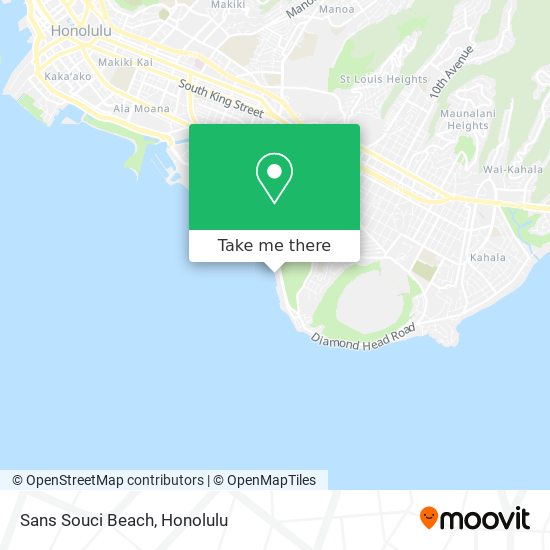 Sans Souci Beach map