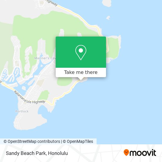 Sandy Beach Park map