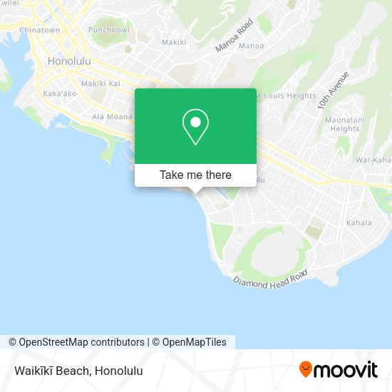 Waikīkī Beach map