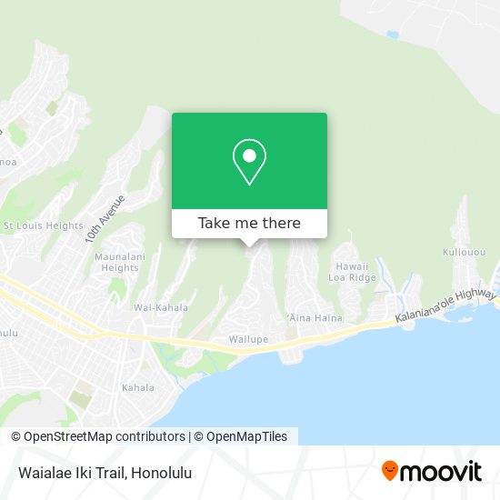 Waialae Iki Trail map