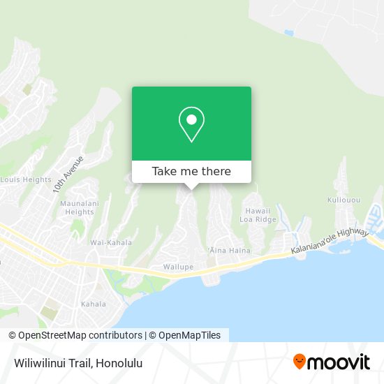 Wiliwilinui Trail map