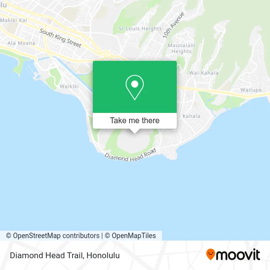 Diamond Head Trail map