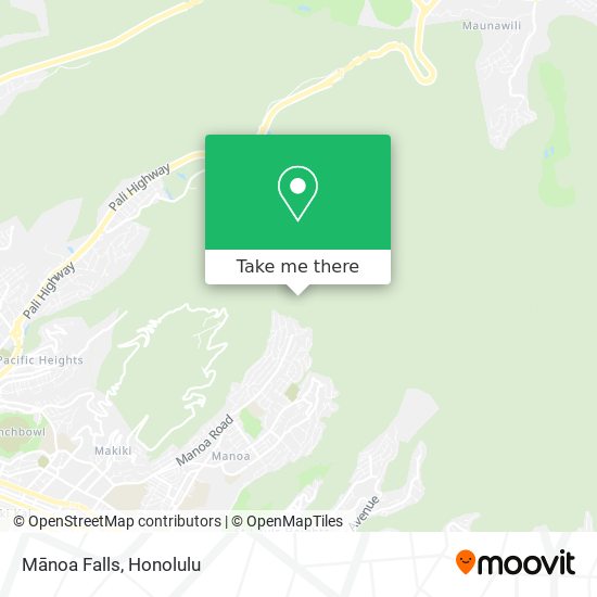 Mānoa Falls map